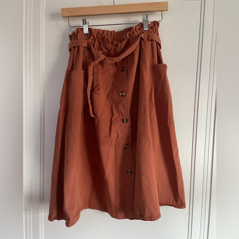 Sadie & Love Paperbag Belted Skirt